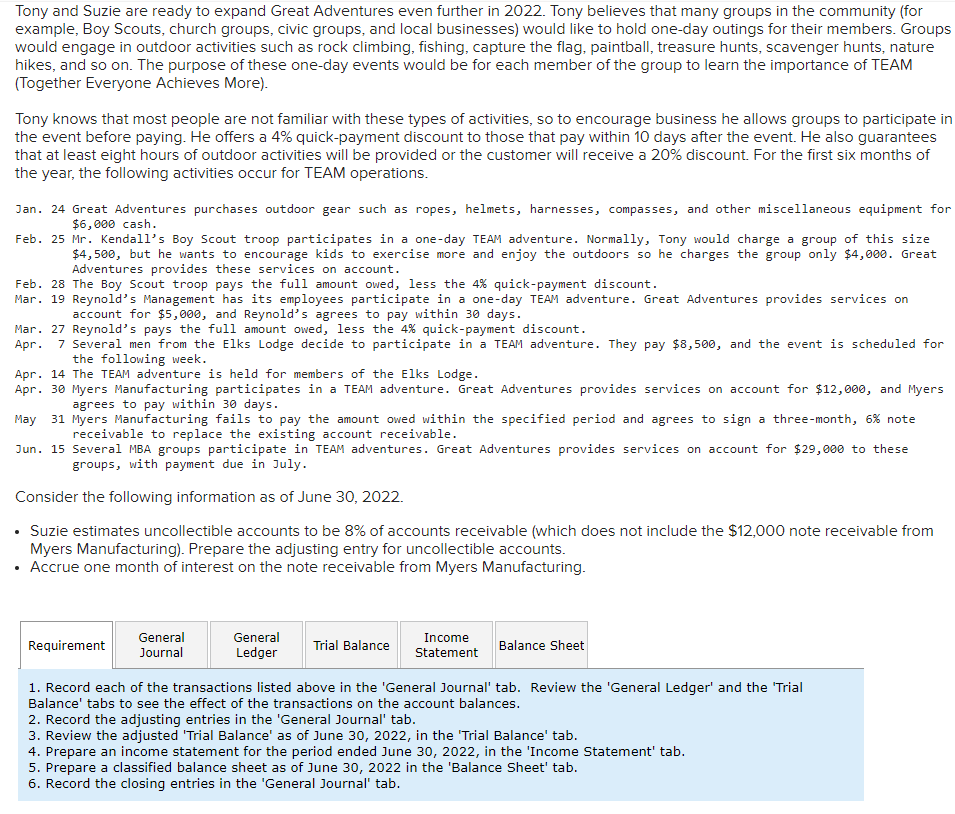  I need help with everything here, from the General Journal entries