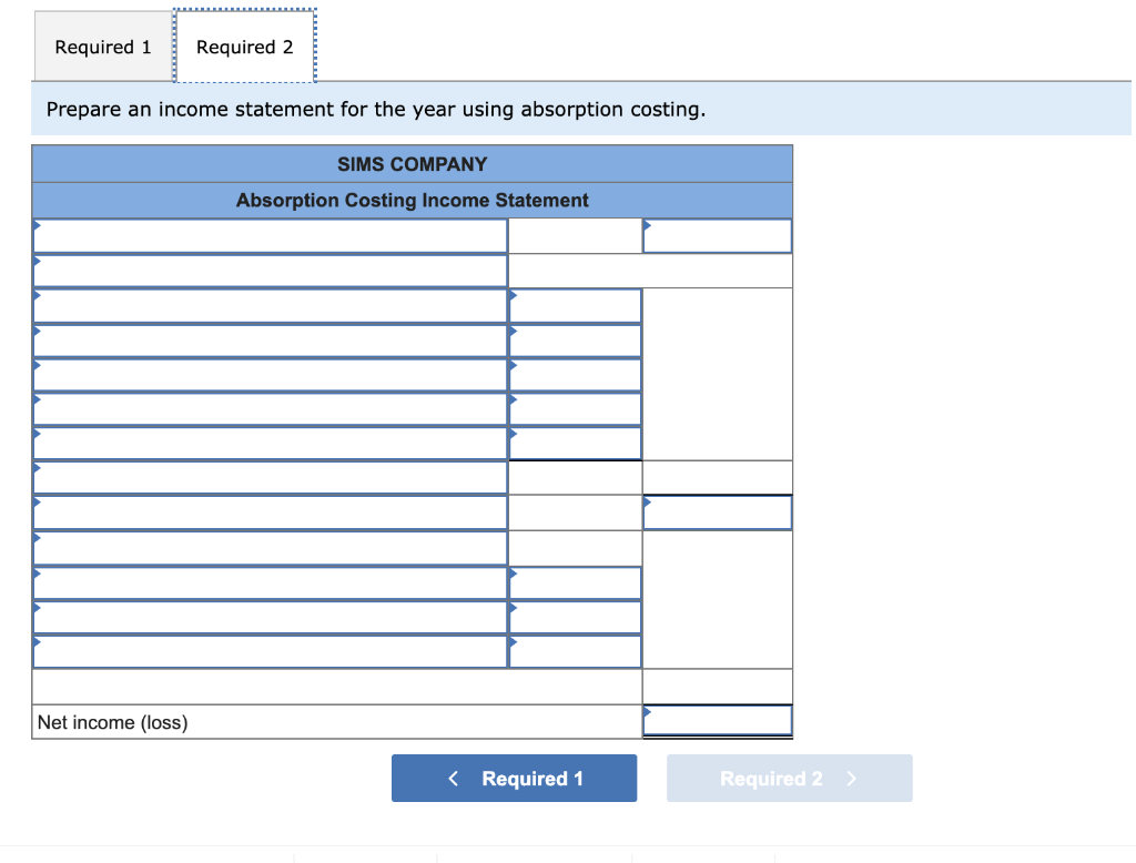 1, 2019. Its cost and sales information for this year follows. Manufacturing