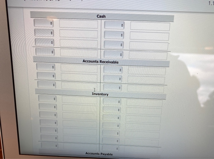the beginning of the current season on April 1, the ledger of