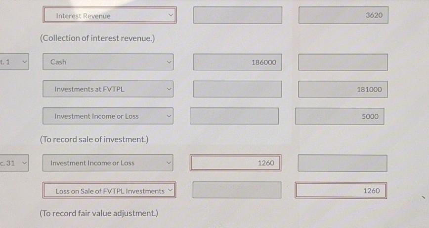 1 Purchased $181,000 of CRT 4% bonds at par. Interest is payable