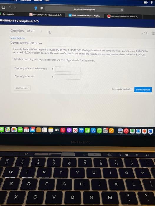 20 View Policies Current Attempt in Progress Waegelein Company identifies the following