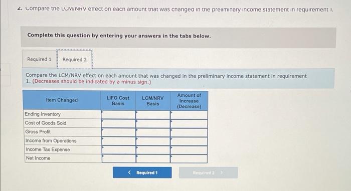 Value [LO 7.4) Springer Anderson Gymnastics prepared its annual financial statements dated