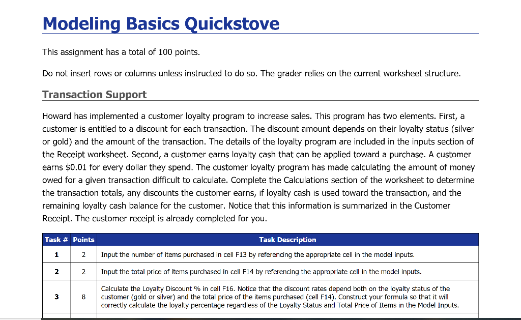 I need help with task #8, but I thought I'd post the