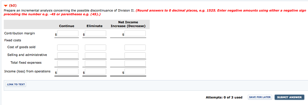 IV Sales Cost of goods sold Seling and administrative expenses Income (loss)