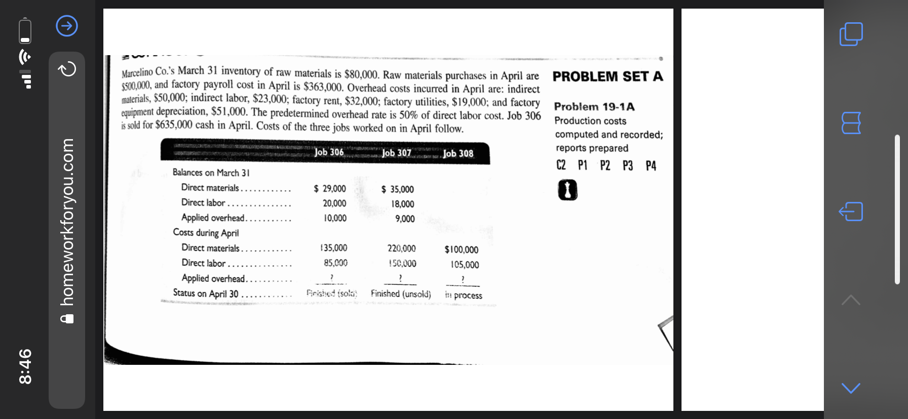 Please answer 3, 4, & 5. o PROBLEM SET A Marcelino Co.'s