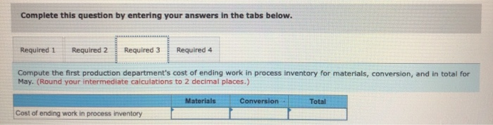 production departments. All of the material that is used in the first