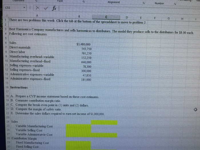  r Number Font Alignment C51 1 There are two problems this