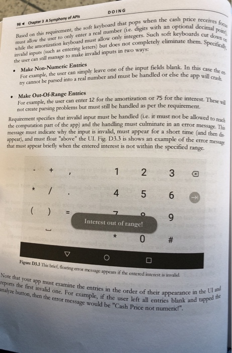 help with the Mortgage Data section , Exception Handling section, Voice output