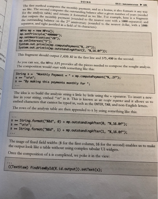 shown below: Figure 13.1 Upon launching the app n Balance 400,000 388,051