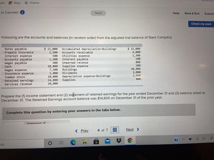  ube Maps Finance in Connect Saved Help Save & Exit Submit