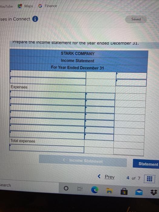 Check my work Following are the accounts and balances (in random order)