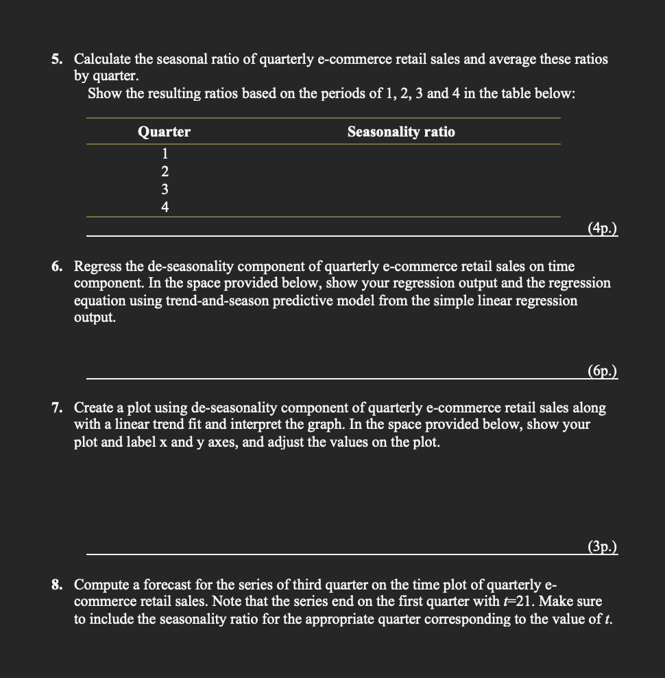 E-commerce Retail Sales: Downlod the Excel data of E-commerce Retail Sales and
