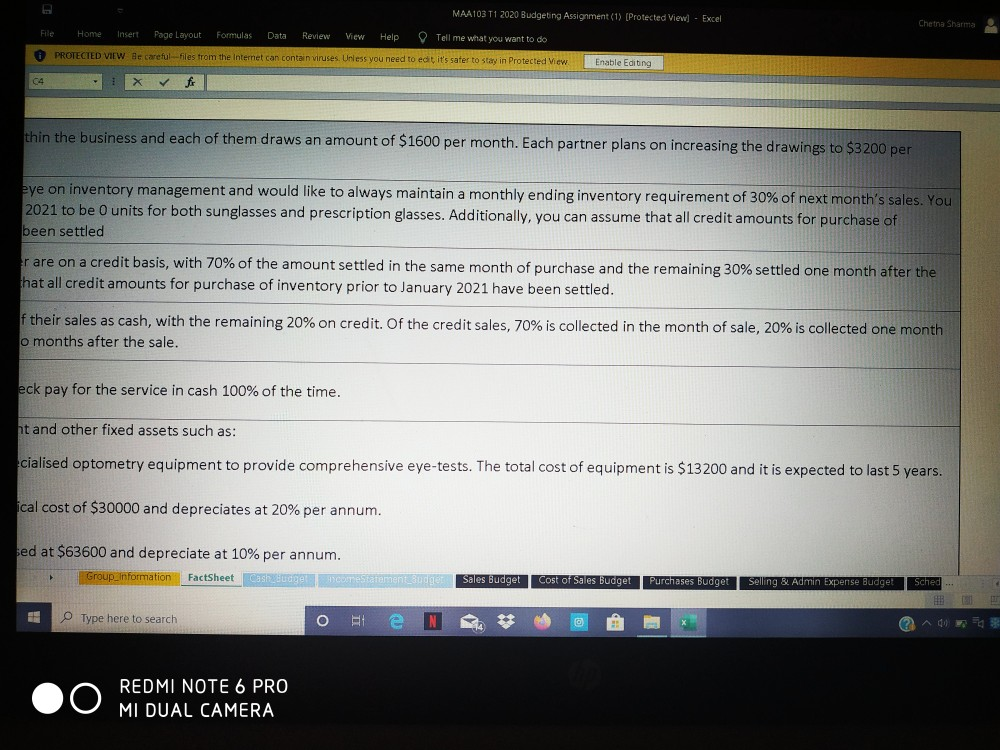 Vage Rate per Employee per Month $ 4,500 lumber of Optometrists 2