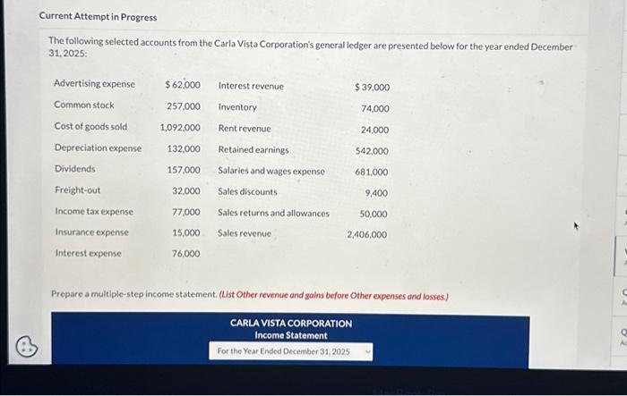  B Current Attempt in Progress The following selected accounts from the