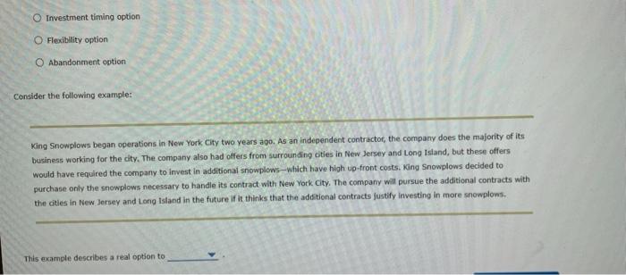 to value these options are based on the type of the real