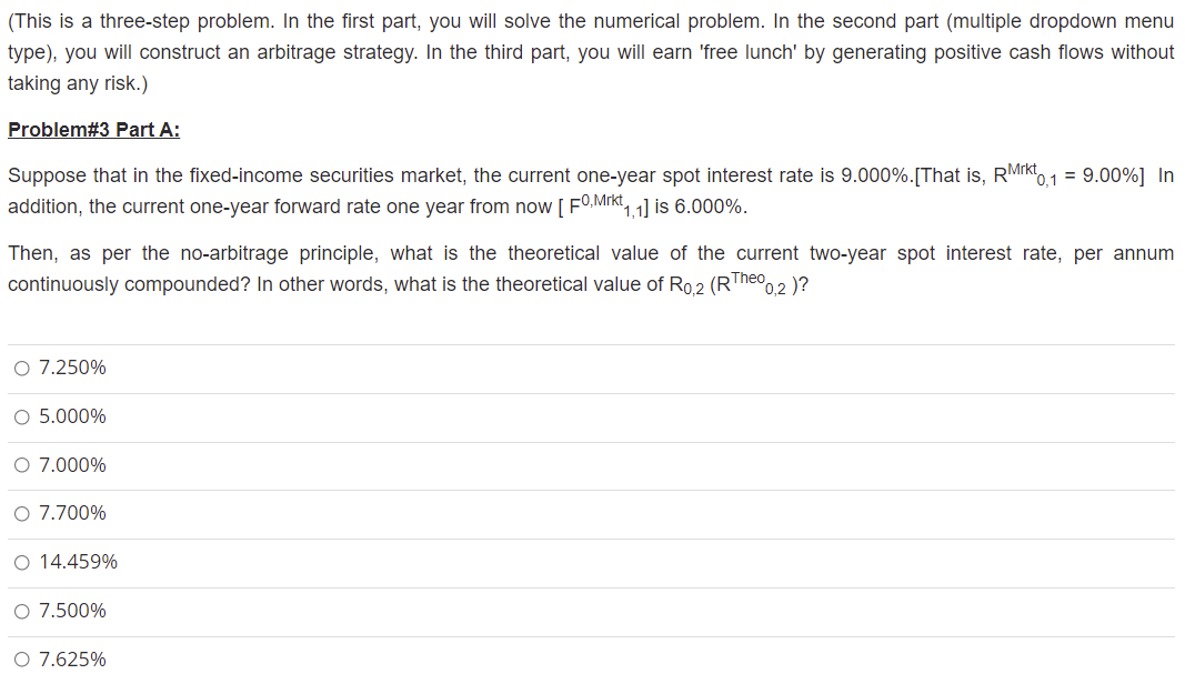  (This is a three-step problem. In the first part, you will