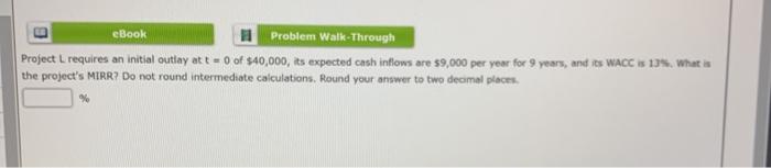 analyzing two mutually exclusive projects, S and L, with the following cash