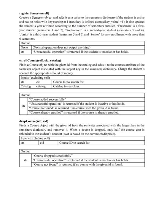>>> isinstance(C.courseOfferings['CMPSC 132'], Course) True ''' def __init__(self): # YOUR CODE STARTS