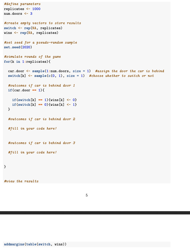  Let's use a simulation to investigate how often we would win