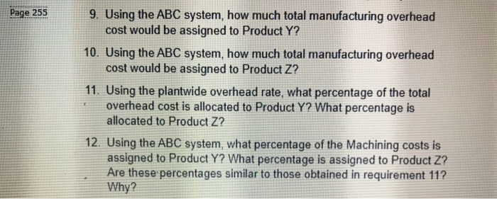 OBJECTIVES 6-1, Hickory Company manufactures two products14,000 units of Product Y and