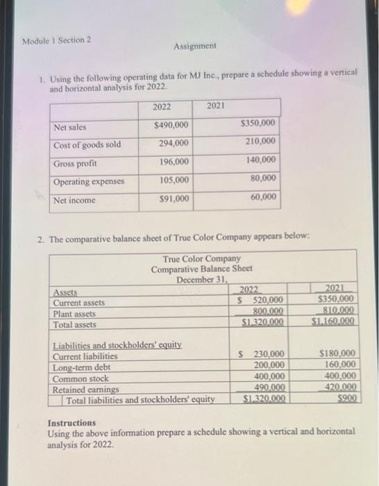 Need help finding these two questions!! Thanks!!! I. Using the following operating