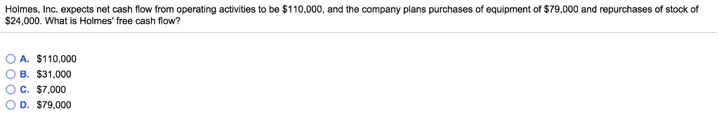  Holmes, Inc. expects net cash flow from operating activities to be
