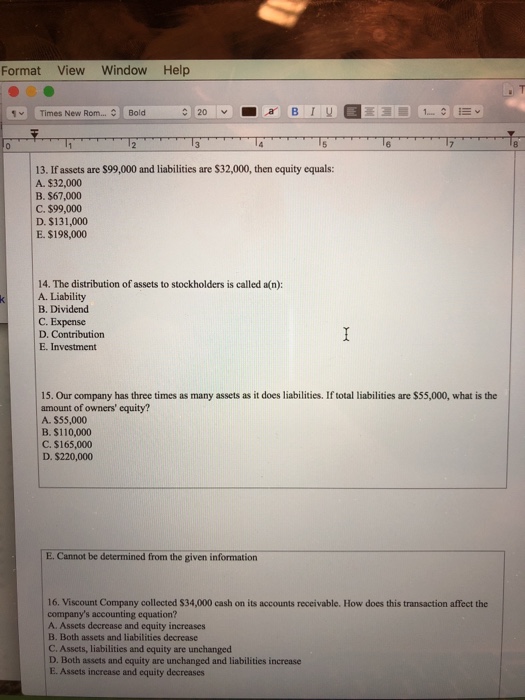the above 2. The operating functions of a business include: A. Research