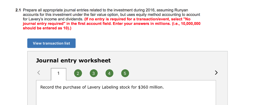 million shares of Lavery Labeling Company common stock. The investment represents a