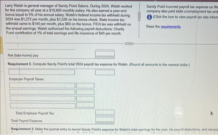 2024 . Round all amounts to tho noarost dollar. Begin by computing