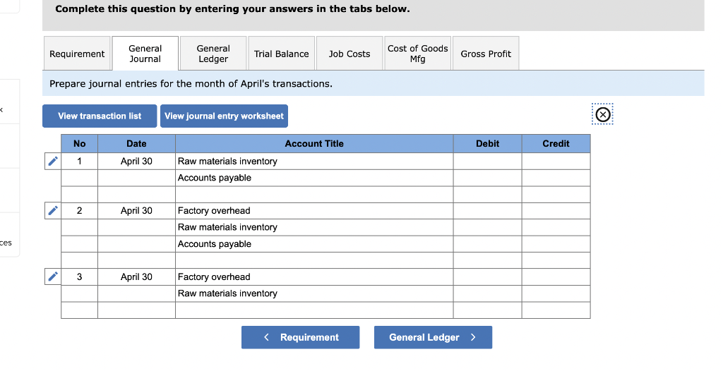 on in April. Job 306 Job 307 Job 308 $ 33,000 24,000