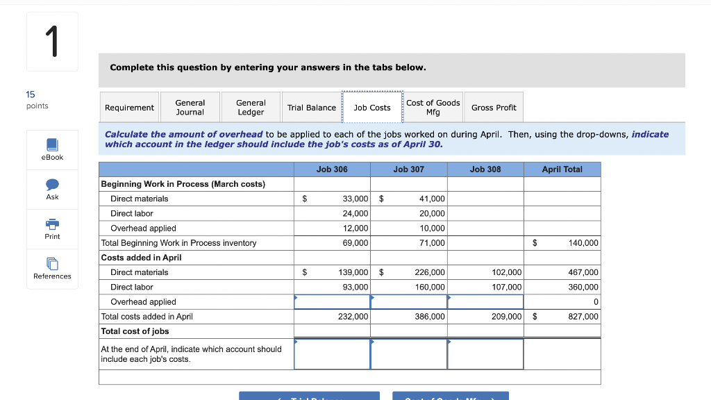 12,000 $ 41,000 20,000 10,000 Balances on March 31 Direct materials (in