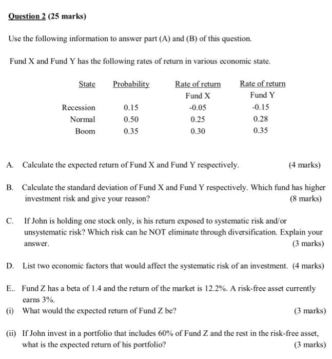extra info) Use the following information for part A and B. Sam