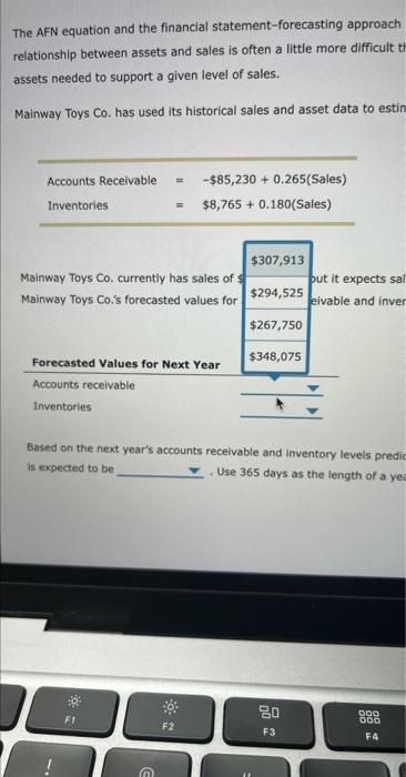 the financial statement-forecasting approach both assume that assets grow at relatively the