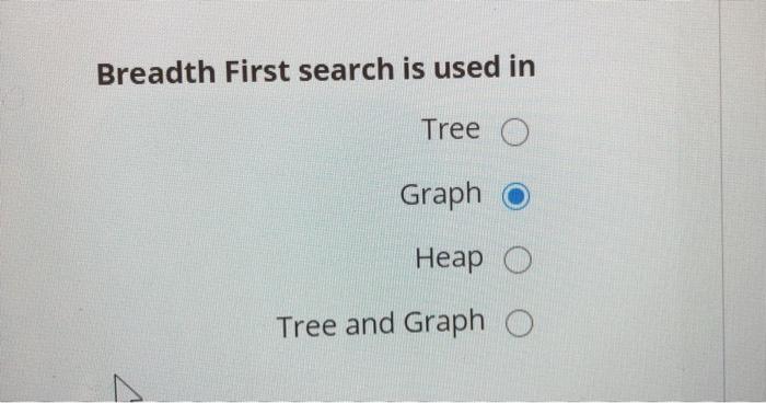 hellp Breadth First search is used in Tree O Graph Tree and