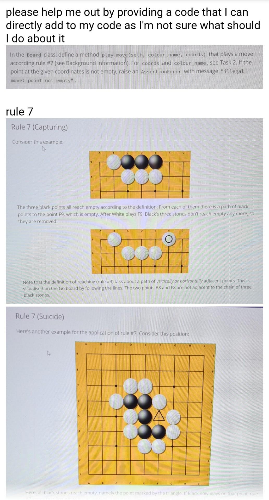  please create a code for the method play_move(self,colour_name,coords) which would be
