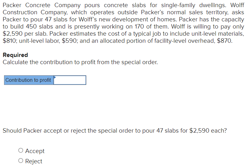 Please be very specific and thorough, I really need help. Packer Concrete