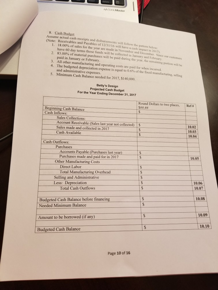 Betty, creates a drawing for the figurine and faxes it to a