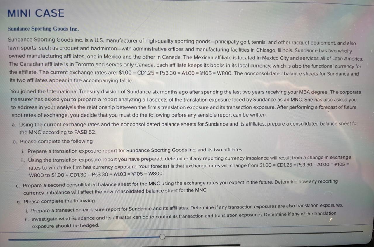 Use excel to show work 3. PREPARE A SECOND CONSOLIDATED BALANCE SHEET