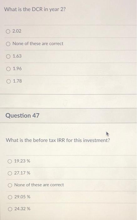 then answer the following 5 questions years Purchase price LTV Term &