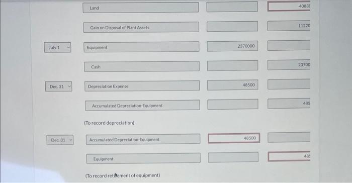1 Sold land purchased on June 1.2011 for $1,530,000. The land cost