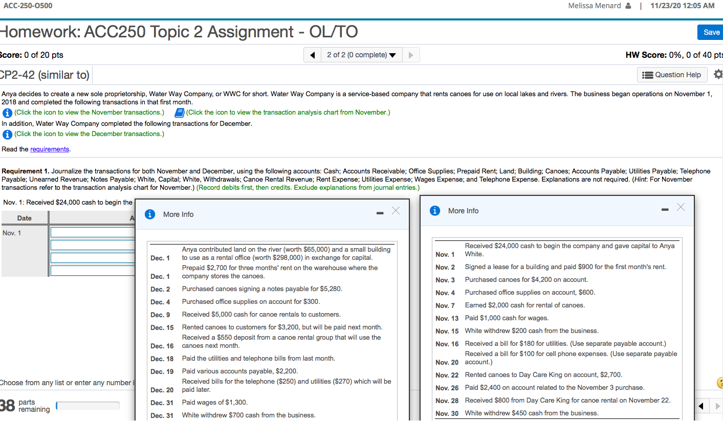20 pts 2 of 2 (0 complete) HW Score: 0%, 0 of