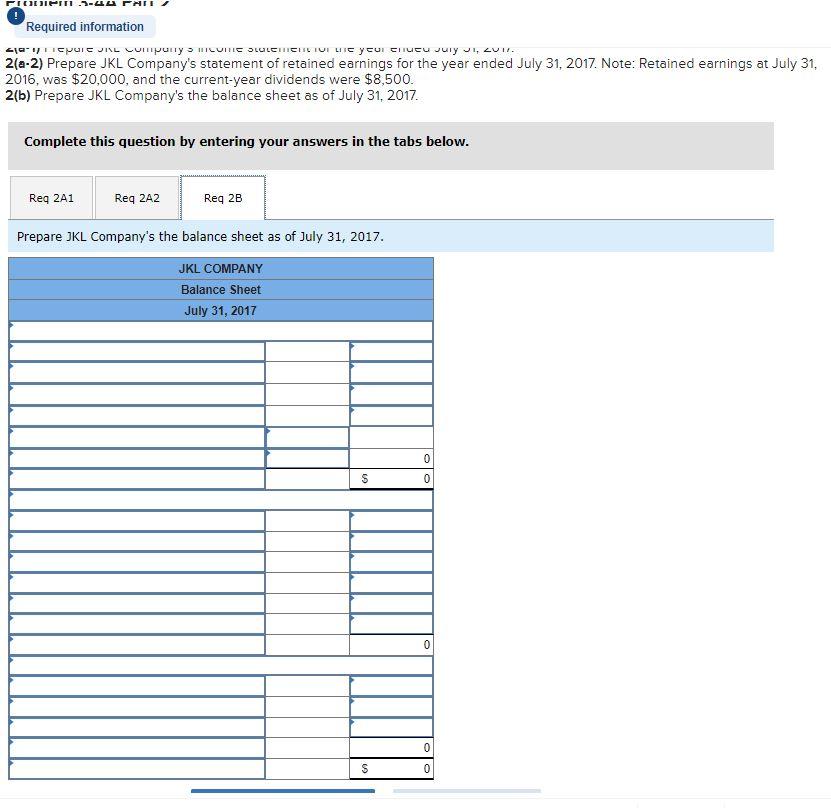 balances, and preparing financial statements LO P1, P2, P3 [The following information