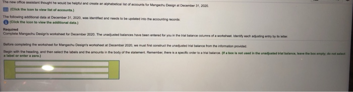  The thought he would be helpful and create an c counts