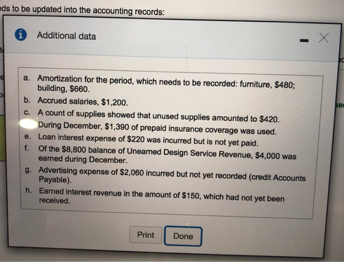 ere and to be updated into the accounting records Click the icon