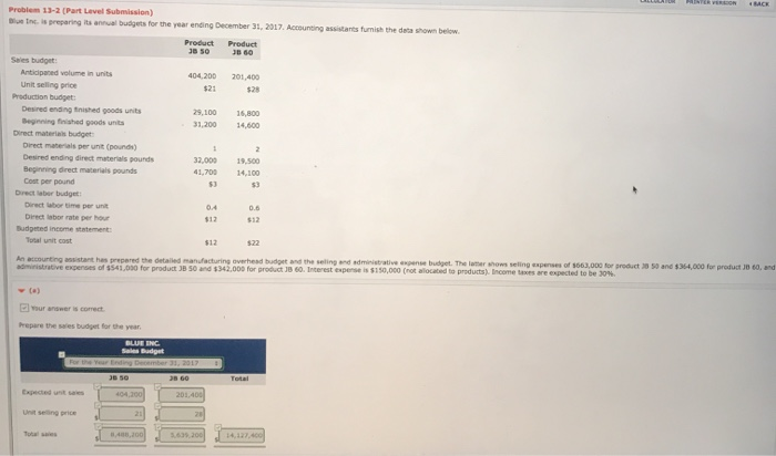  Solve for part B RINTER PERIGH 4BACK Problem 13-2 (Part Level
