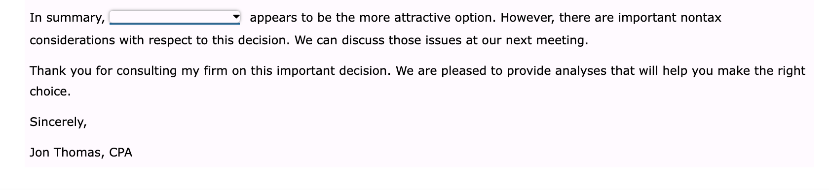 its ordinary trade or business deductions are $245,000. Compute the Federal income