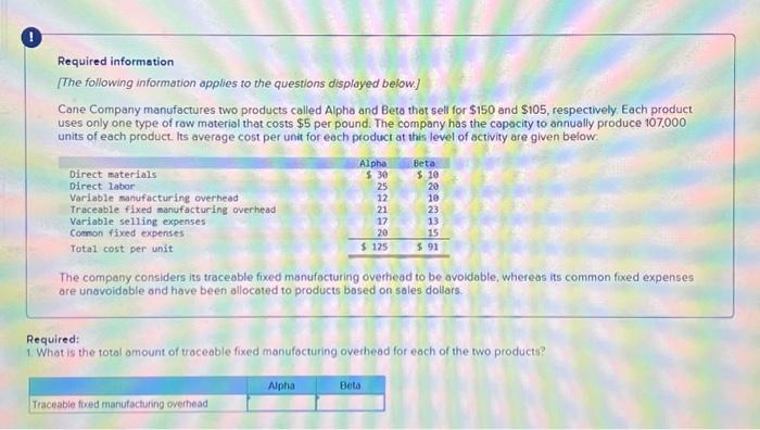  updated: it is one question 15 parts Requlred Information [The following