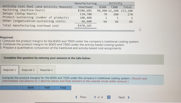 Margins [L07-1, LO7-3, L07-4, LO75 Hi-Tek Manufacturing, Inc., makes two types of
