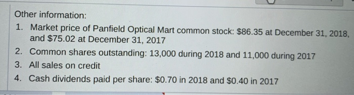 (DIO)-round to the nearest whole day e. Accounts payable turnover and days'