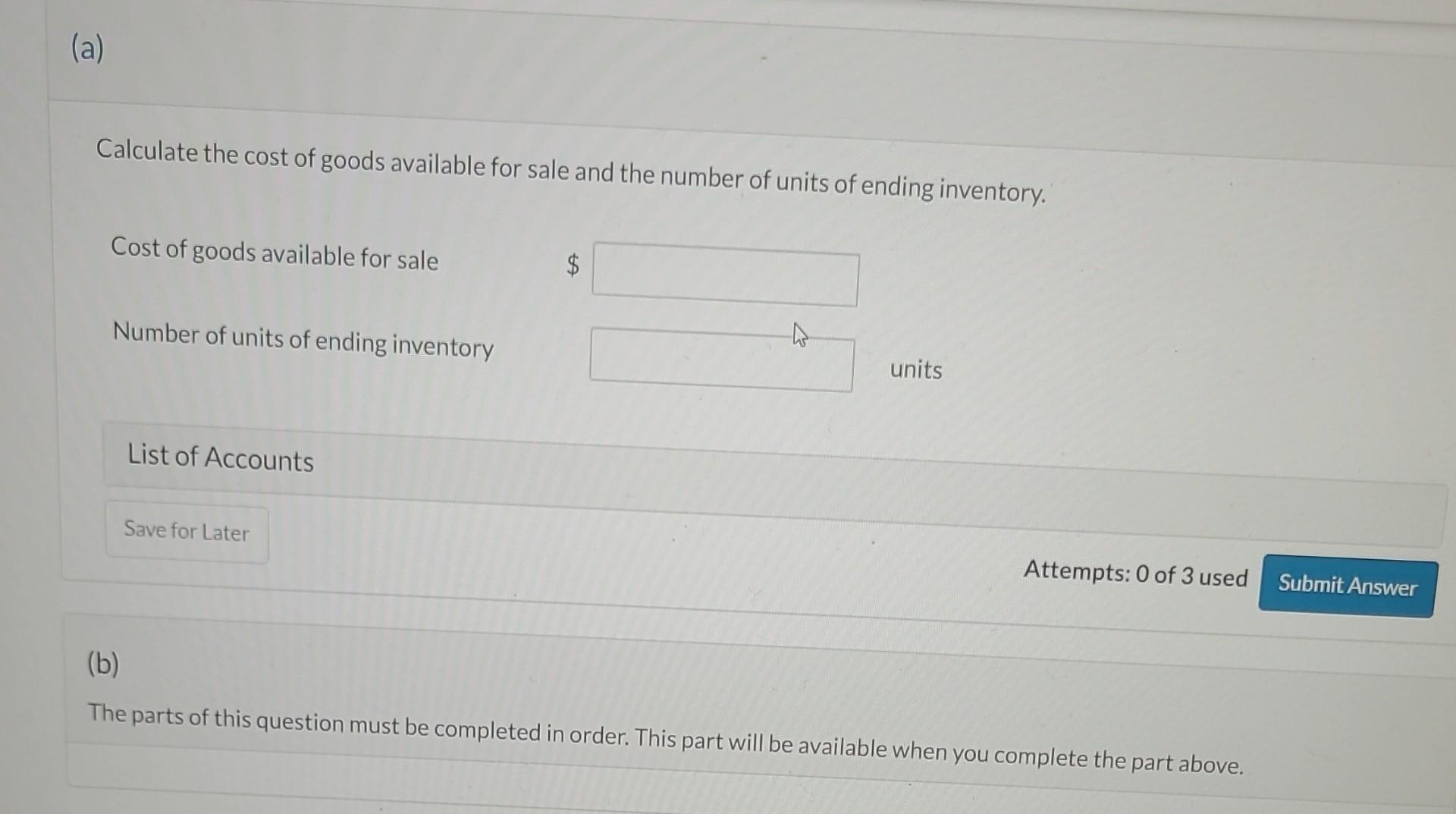 on July 1 of 360 units at a cost of $3.10 each.